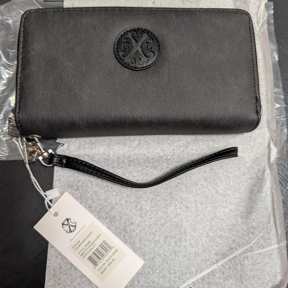 CXL by Christian Lacroix Black Denim Wallet